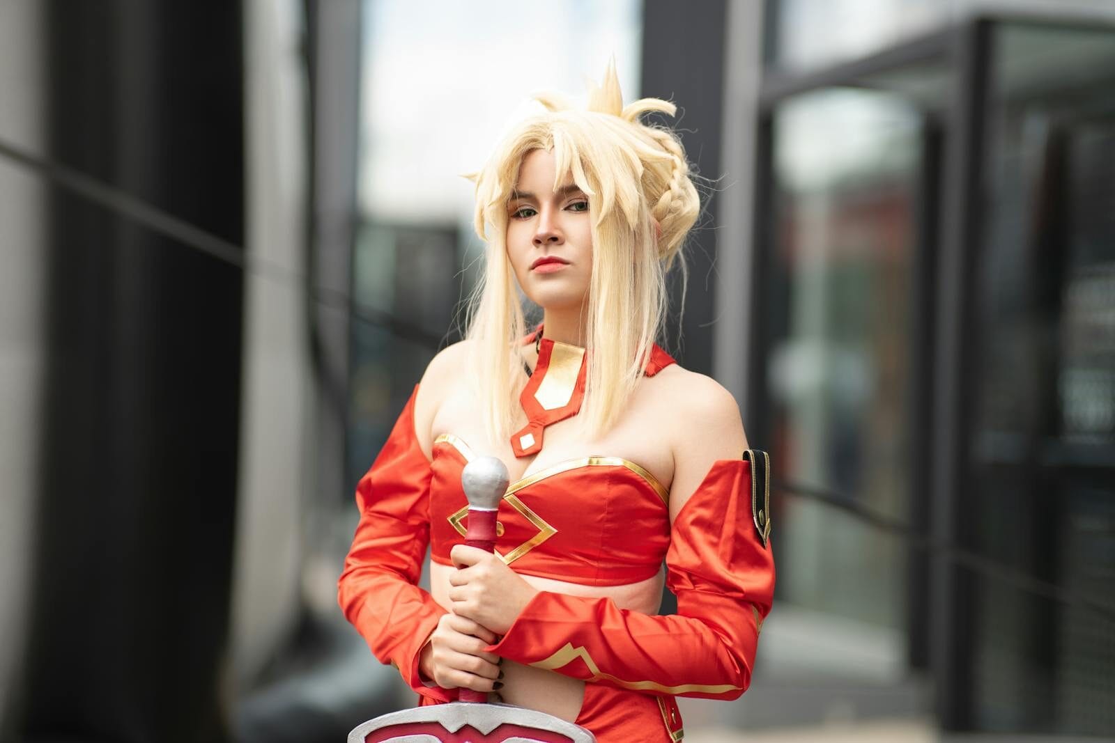 Character Ai Dialogue Writing Tips 1 Anime Cosplay Enthusiast In Vibrant Red Costume At San José Convention.