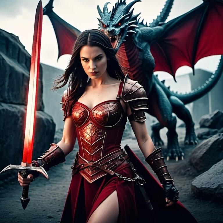 Character Ai Login Problems Solved: 17 Powerful Fixes You Need Today 120 Red, Fantasy, Warrior, Ai Generated, Woman, Knight, Dragon, Sword, Medieval, Armor, Fighter, History, Cosplay, Weapon, Battle, Female