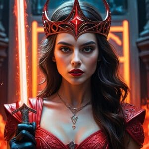 ai generated, woman, knight, warrior, sword, fantasy, medieval, armor, fighter, history, cosplay, weapon, battle, female