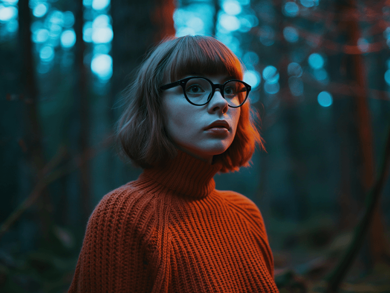 Character Ai Creator Guide: How To Build Characters That Actually Feel Real 69 Ai Generated, Woman, Model, Cosplay, Velma, Glasses, Female, Photorealistic, Nerdy, Beautiful, Portrait
