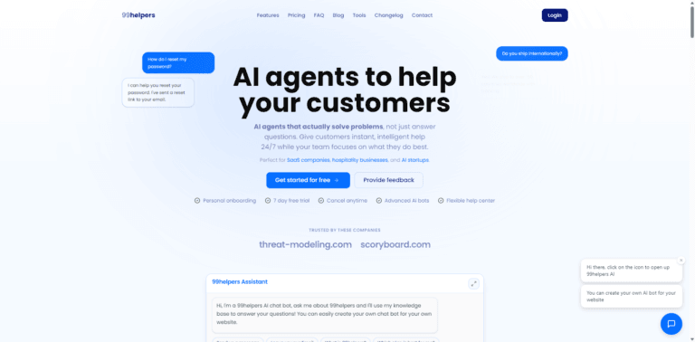 99Helpers Review — Ai Customer Support Automation With Trained Knowledge Bases 188 99Helpers Review