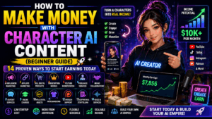 How to Make Money with Character AI Content (Beginner Guide) 14 Proven Ways to Start Earning Today