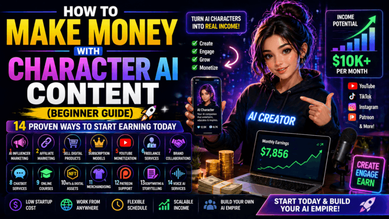 How To Make Money With Character Ai Content (Beginner Guide) 14 Proven Ways To Start Earning Today