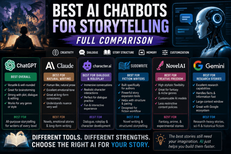 Best Ai Chatbots For Storytelling Full Comparison