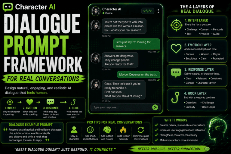 Character Ai Dialogue Prompt Framework For Real Conversations