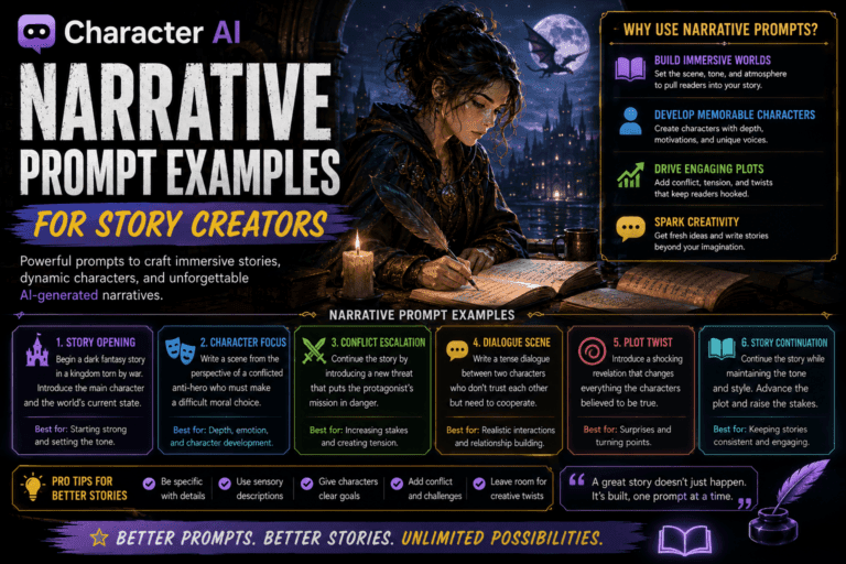Character Ai Narrative Prompt Examples For Story Creators