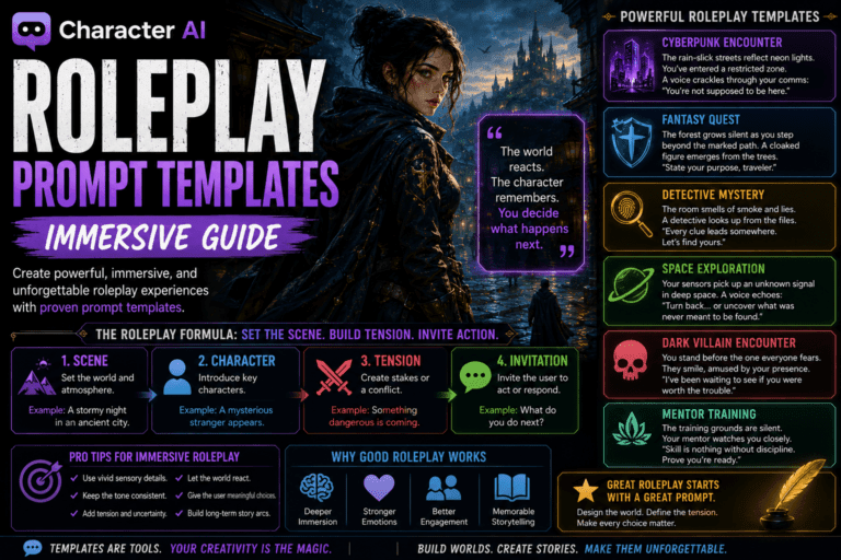 Character Ai Roleplay Prompt Templates Immersive Guide