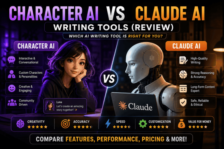 Character Ai Vs Claude Ai Writing Tools Review