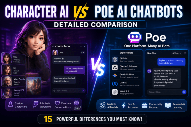 Character Ai Vs Poe Ai Chatbots Detailed Comparison 1