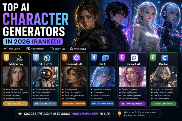 Top Ai Character Generators In 2026 Ranked