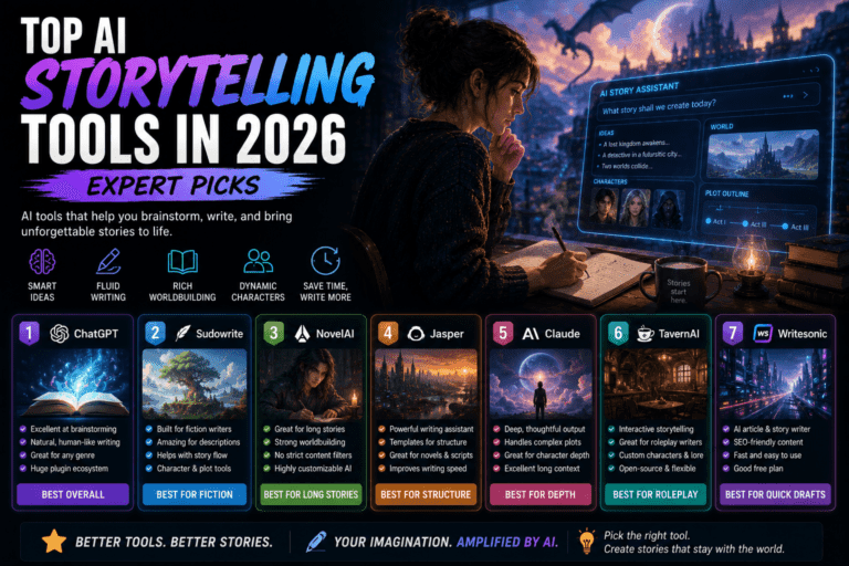 Top Ai Storytelling Tools In 2026 Expert Picks